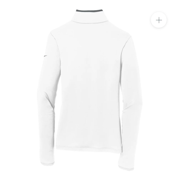 Gulfstream branded Nike Dry-Fit White Quarter-Zip Pullover, Women’s Size M - Picture 2 of 8